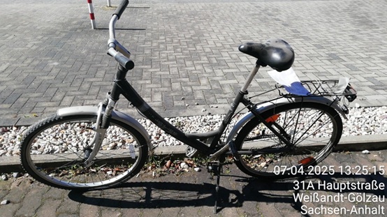 Damenfahrrad schwarz/silber